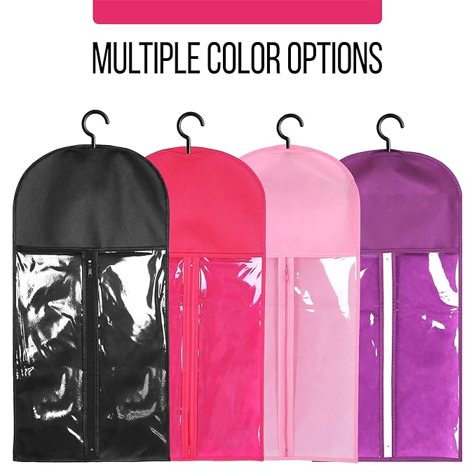 2PCS Wig Bags - Portable Holder for Multiple Wigs & Extensions - Hot Pink