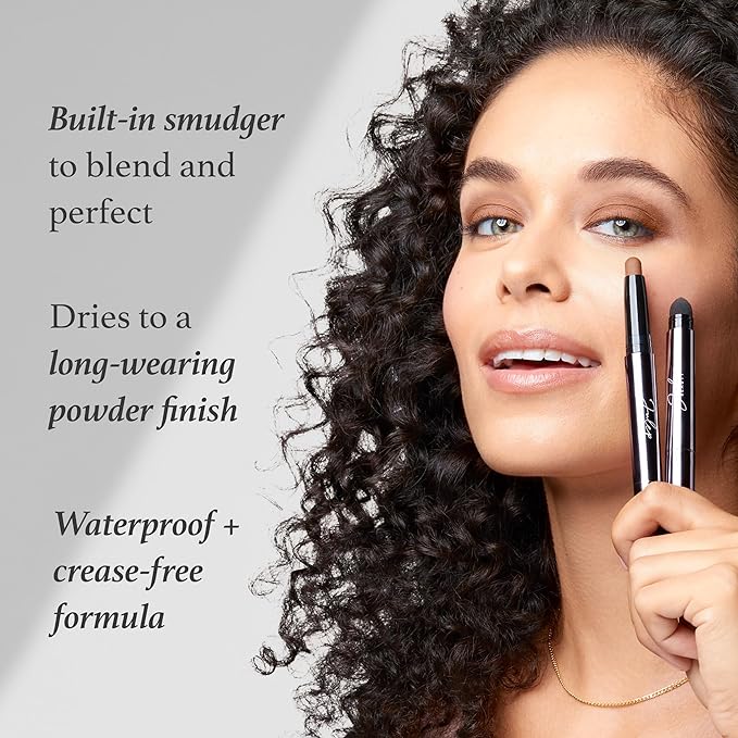 Julep Eyeshadow 101 Crème-to-Powder Waterproof Eyeshadow Stick – Mocha Matte – Long-Lasting, Crease-Proof, Rich Brown Matte Eyeshadow with Built-in Smudger
