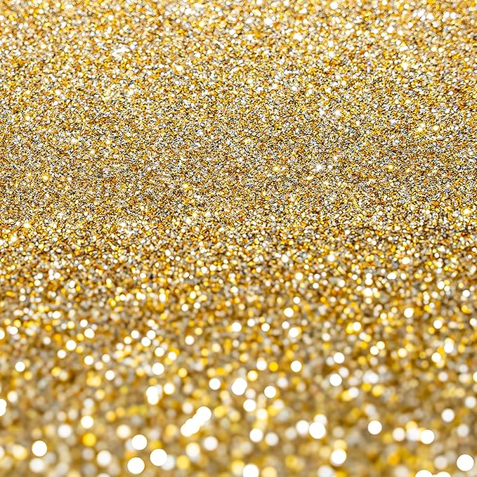 Hemway Premium Ultra Sparkle Glitter Multi Purpose Metallic Flake for Nail Art, Cosmetic Graded, Makeup, Festival, Party, Hair, Body and Eyes 100g / 3.5oz - Gold Silver