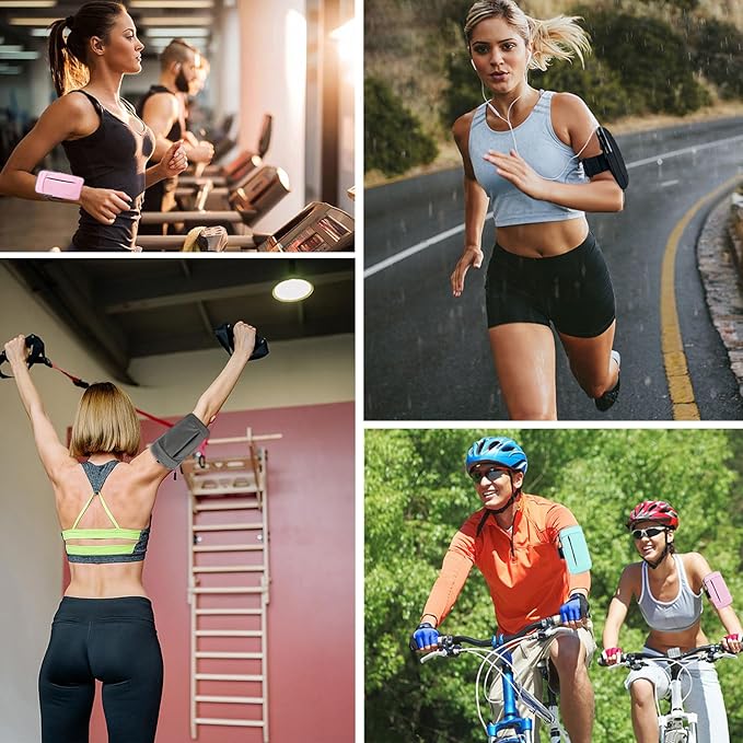 Phone Holder for Running Armband Men Women Kids,Armband Cell Phone Holder for iPhone 11 12 13 14 15 Pro Max Xs Xr X 8 7 Plus SE Mini Galaxy Ultra S24 Note Pouch Exercise Workout Arm Band Bag