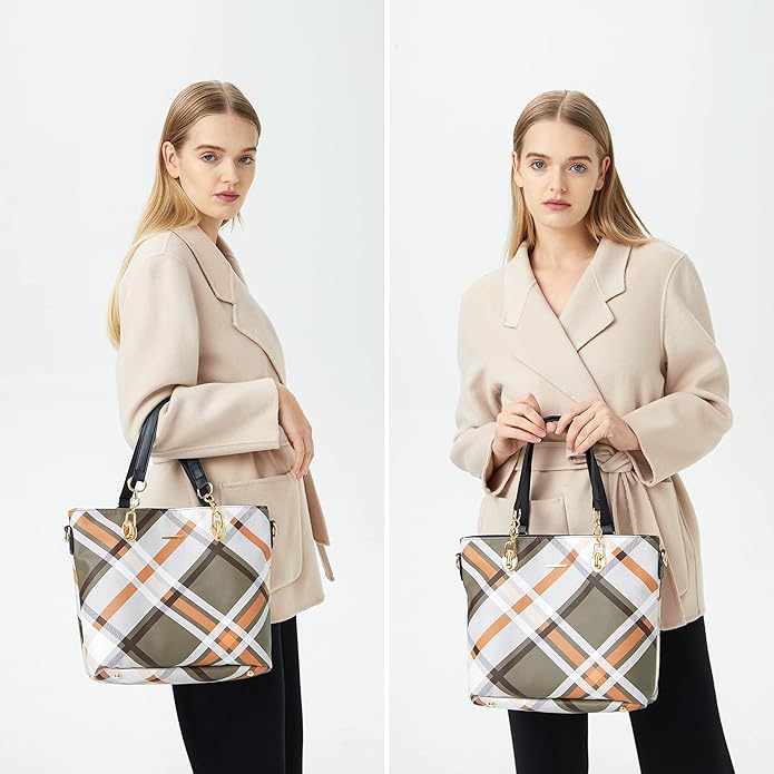 2E-youth Designer Purses and Handbags for Women Satchel Shoulder Bag Tote Top Handle Bag