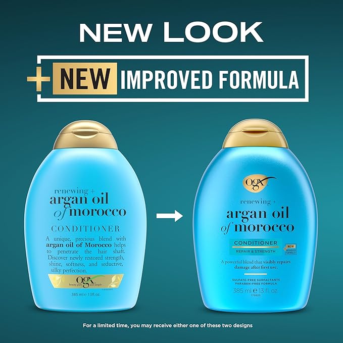 OGX, Hair Conditioner, Argan oil, 13 Fl Oz (Pack of 2)