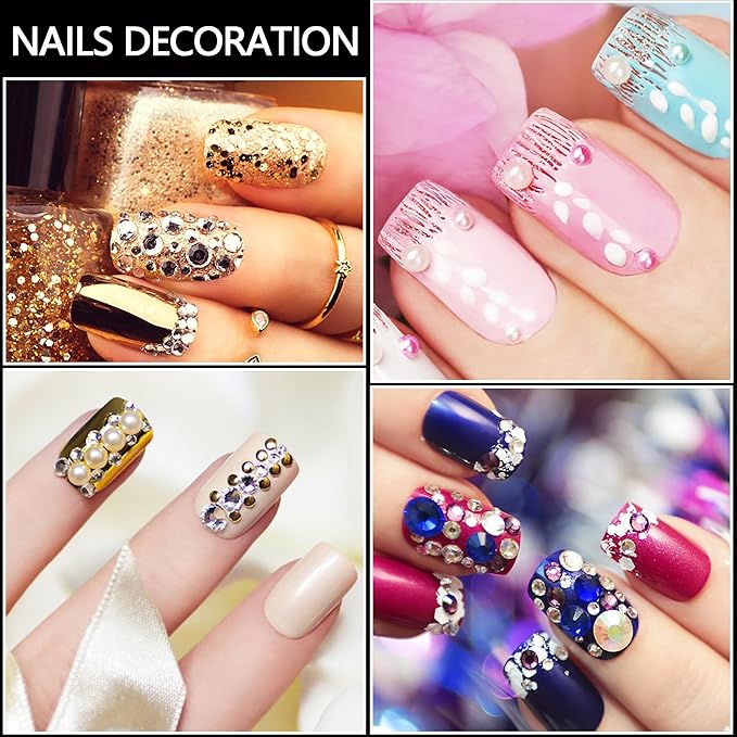 NIACONN 1760 Pcs Purple Hair Jewels Face Gems Stick on, Self Adhesive Glitter Rhinestones Stickers for Women Body Eyes Nails Festival Halloween Makeup & Crafts