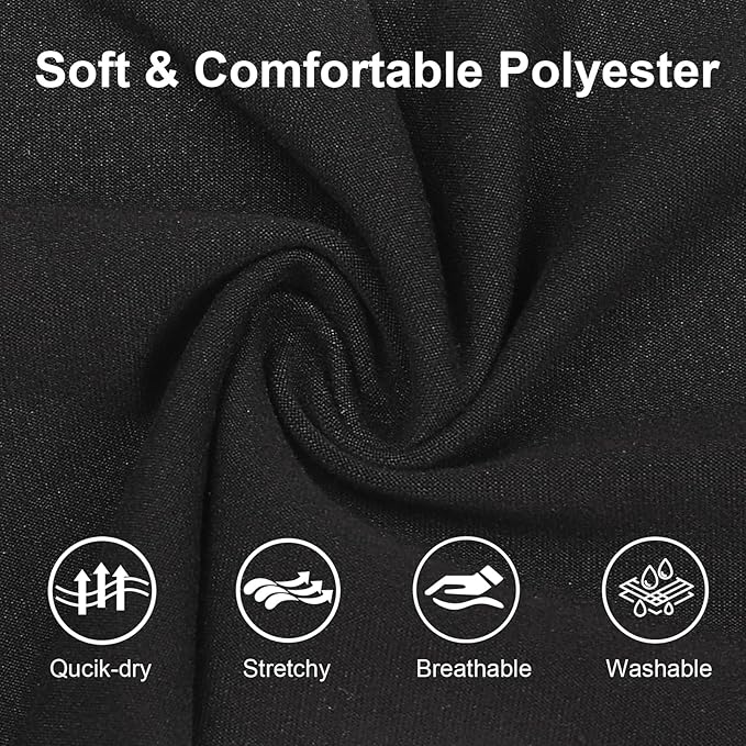 8 Pack Sport Headbands for Women, Elastic Soft Fabric Non-Slip Hair Bands Hair Warp for Daily Workout Yoga Running Sports