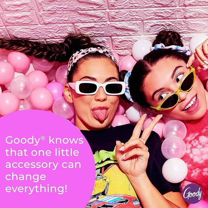 Goody Hair Barrettes Clips for Fine Hair - 4 Count, Assorted Colors - Slideproof and Lock-In Place - Pain-Free Hair Accessories for Men, Women, Boys, and Girls - Stay Tight for All Day Comfort