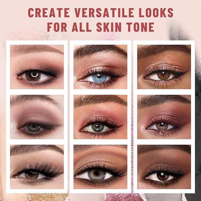 6 Colors Mini Naked Eyeshadow Makeup Palette Rosy Neutral Nude Eye Shadow Shimmer & Matte Make Up Pallet with Mirror Highly Pigmented Long Lasting Waterproof Travel Size Gift Kit 02