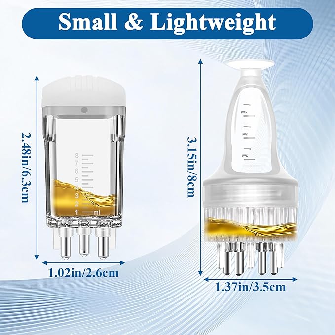 Minoxidil Applicator for Minoxidil, Precision Dosing with Leak Proof Design, Scalp Massager with Metal Micro Tips for Enhanced Absorption, Easy to Use and Refillable Hair Treatment Tool