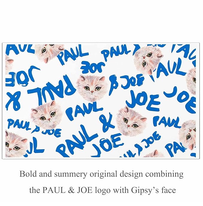 PAUL & JOE Makeup Eyeshadow Palette - Summer Collection - Limited Edition - Original Case Logo with Gipsy’s Face - Includes Four Eye Colors and One Blush Color - 002 Lover - 0.63 oz