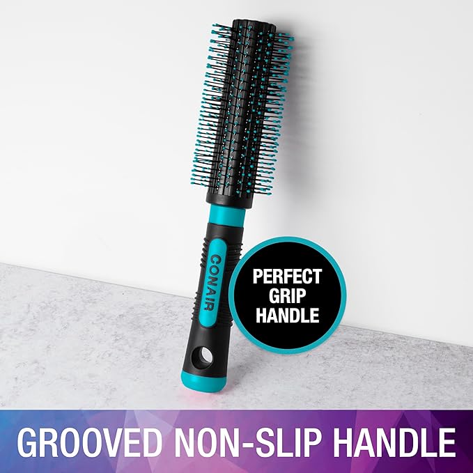Conair Salon Results Round Brush - Nylon Bristle Hairbrush for Blowout Styling