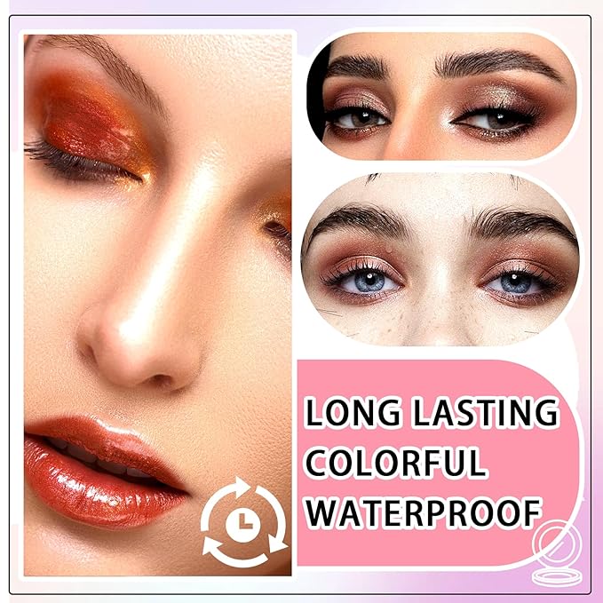 70 Colors Eyeshadow Palette,Matte Glitter Eyeshadow Makeup Palette with Eyeshadow Brush,Highly Pigmented Colorful Shimmer Eye Shadow Palette Makeup Kit for Women B