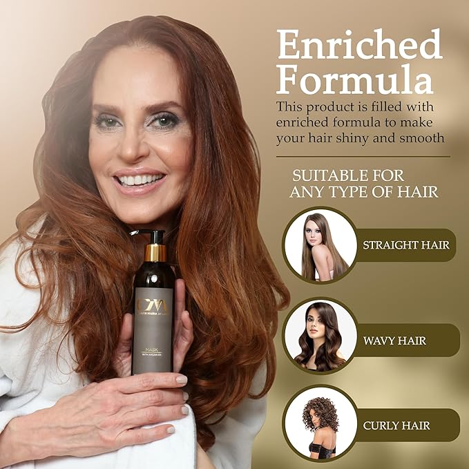 CM Hair Mask Hair Care Essentials - Special Hair Treatment Masks with Argan Oil - Hair Mask for Dry Damaged Hair and Growth, Nourishes and Hydrates like a Deep Conditioner
