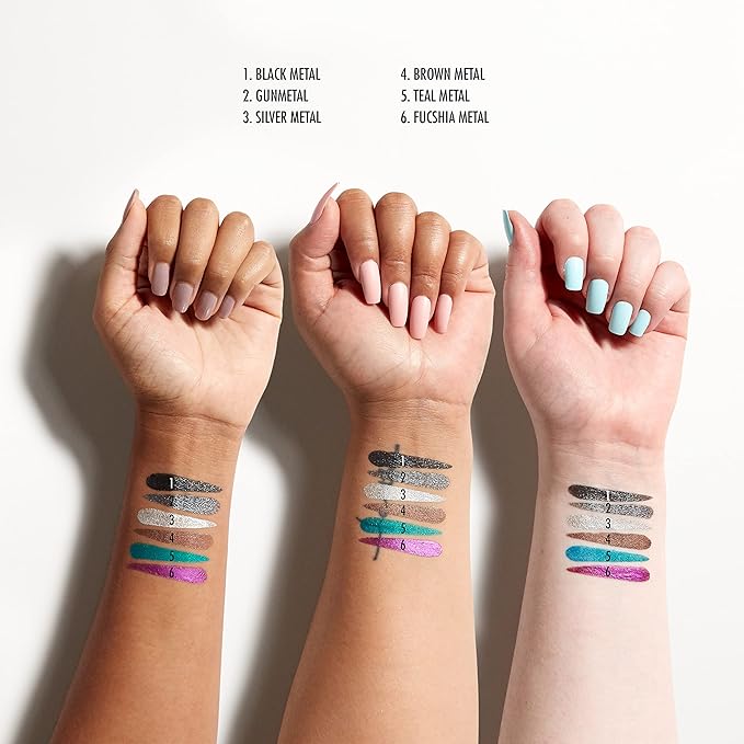 NYX PROFESSIONAL MAKEUP Epic Wear Metallic Liquid Liner, Long-Lasting Waterproof Eyeliner - Teal Metal