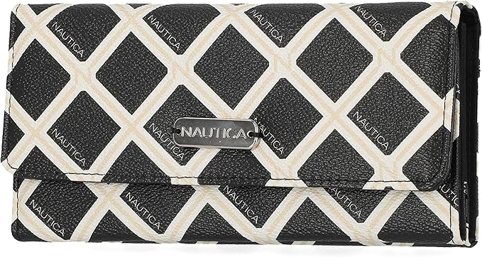 Nautica Money Manager RFID Slim and Small Wallet for Women - Credit Card Holder with Coin Purse and Zipper Wallet, Women's Clutch Organizer