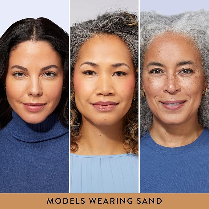 LAURA GELLER NEW YORK Award-Winning Baked Balance-n-Brighten Color Correcting Powder Foundation - Sand - Buildable Light to Medium Coverage - Demi-Matte Natural Finish