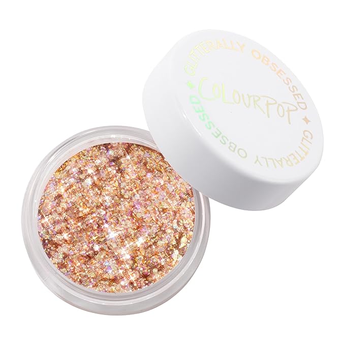 ColourPop Glitterally Obsessed Body Glitter Gel - Multi-Colored Glitter Makeup Made with an Adhesive Gel Formula - Easy to Use & Mess Free - Avenues Of The Stars (0.06 oz)