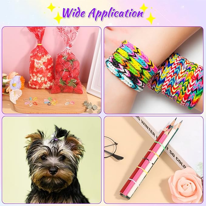 3000Pcs 28 Colors Hair Rubber Bands for Hair, Small Elastic Hair Ties with Organizer Box Mini Plastic Hair Bands Hair Loop Tool for Baby Girls Toddler Kid Hair Styling Accessories Set