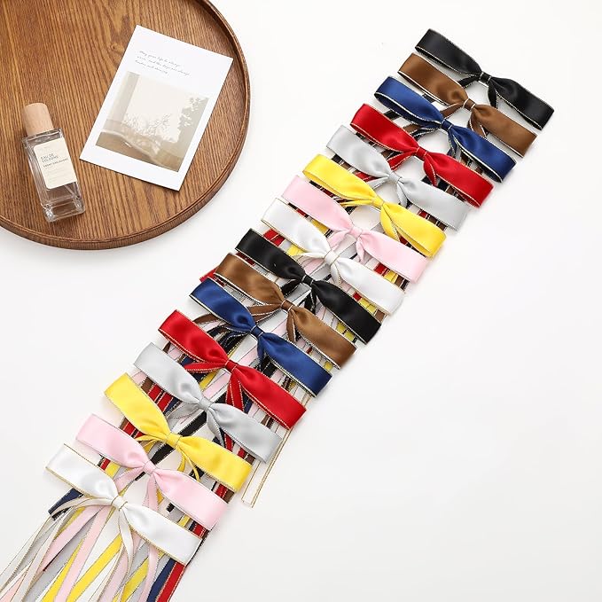 16 PCS Hair Bows for Women,Ribbon Hair Bows With Long Tail,Hair bow clips Hair Barrettes for Women Accessories