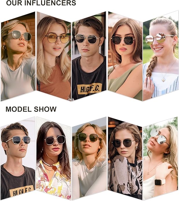 SOJOS Classic Trendy Square Sunglasses for Women Men Cute Big Frame Gold Shades SJ1137