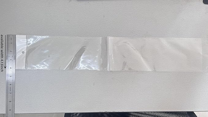PABCK 100 Pack (Available Size 4.13x21.6 inch) Clear Self Adhesive Straight Hair Packaging Bags with Hang Hole Wigs Hair Storage Beauty Personal Care Hair Care Extensions Wigs Accessories