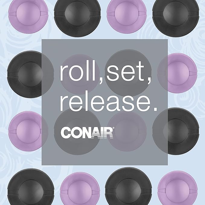 Conair Hot Rollers Hair Curlers for Long, Medium and All Hair | Heated Rollers with Roller Clips Included | 1 1/2-inch and 1 3/4 inch Rollers | Amazon Exclusive