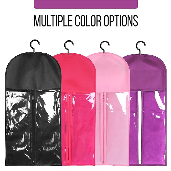 3PCS Wig Bags Storage with Hanger Wig Holder Wig Hanger for Multiple Wigs Portable Hair Extension Holder Dust-proof Hair Extension Storage Wigs Stand Hair Extensions, wigs & accessories (Purple)