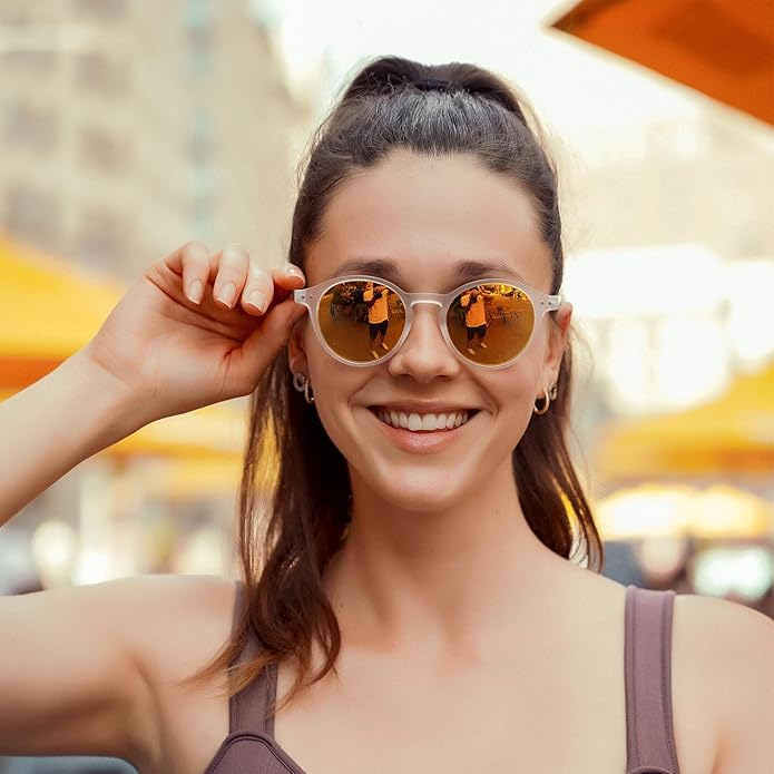 ZENOTTIC Polarized Round Sunglasses, Stylish Sunglasses for Men and Women Retro Classic, Multi-Style Selection