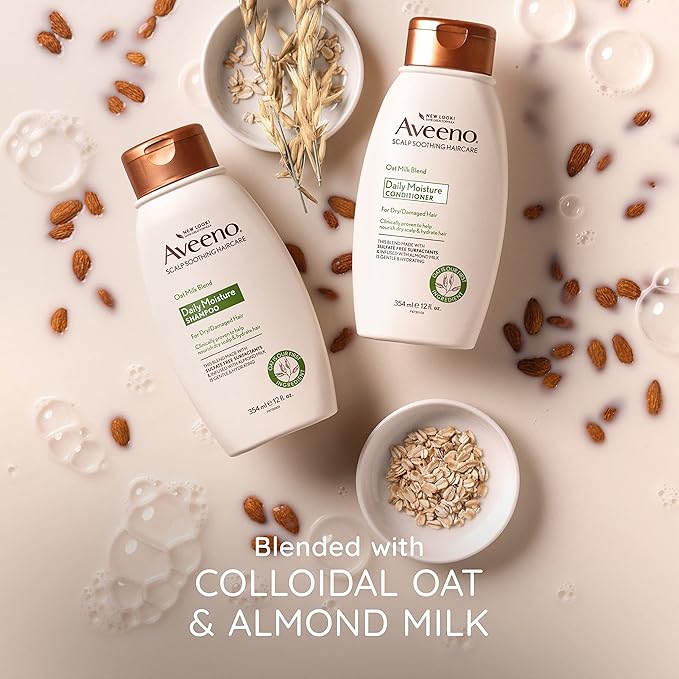 OGX Aveeno Scalp Soothing Oat Milk Blend Conditioner, Fresh, 12 Fl Oz (Pack of 2)