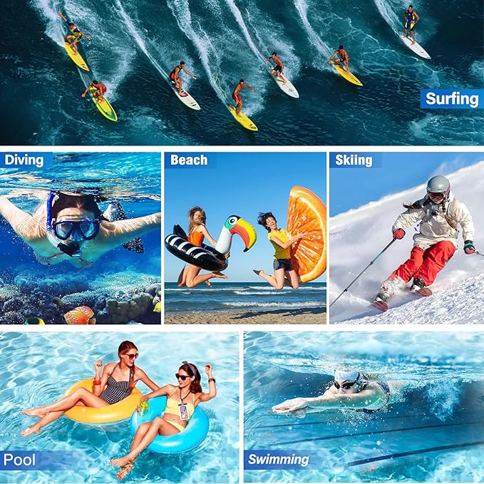 5 Pack Waterproof Phone Pouch IPX8 Universal Waterproof Case Dry Bag Phone Protector for iPhone 15 14 13 12 11 Pro Max Plus XS XR X 8 Galaxy S23 S22 S21 S20 Pixel Up to 7.5"(Multicolor 5)