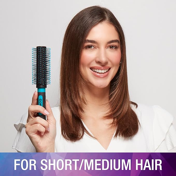 Conair Salon Results Round Brush - Nylon Bristle Hairbrush for Blowout Styling