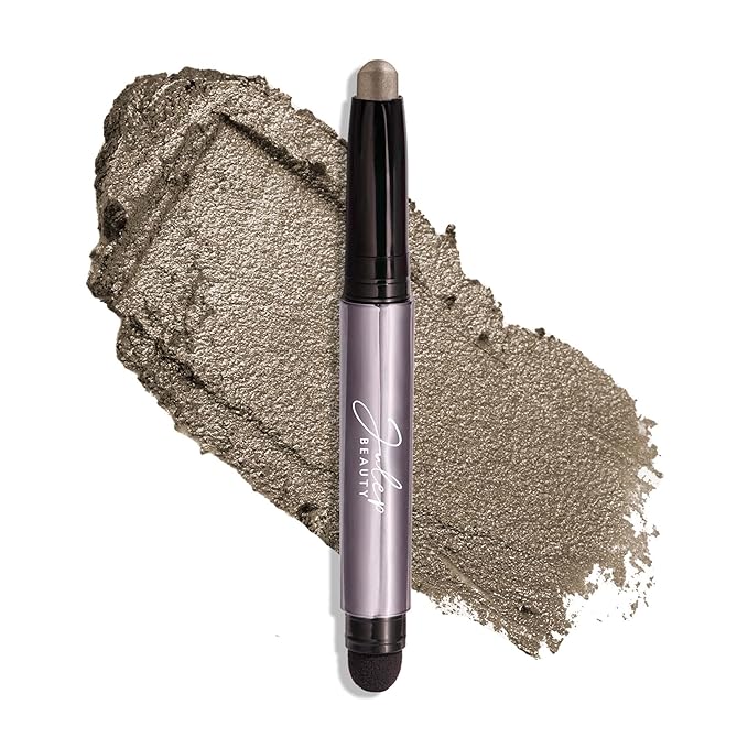 Julep Crme-to-Powder Waterproof Eyeshadow Stick Galaxy Grey Shimmer Long-Lasting, Crease-Proof Cream Eyeshadow with Built-in Smudger