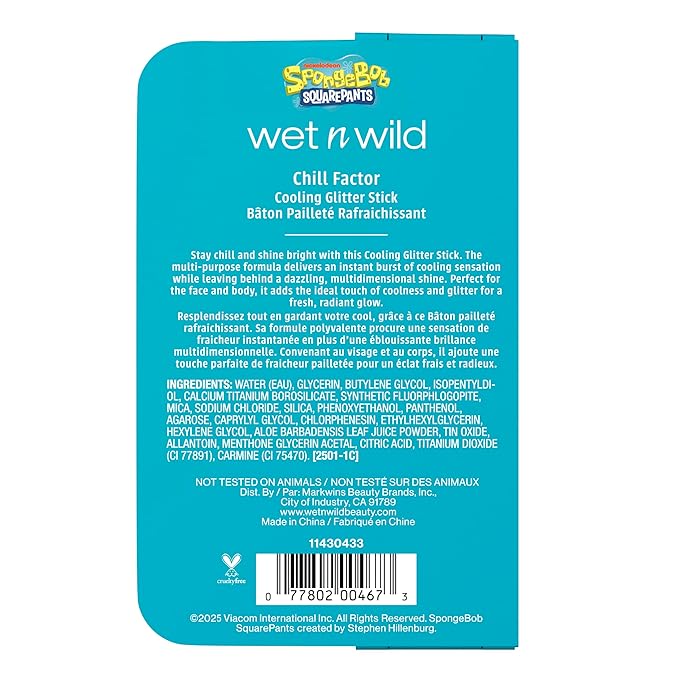 wet n wild Spongebob Cooling Glitter Stick - Chill Factor