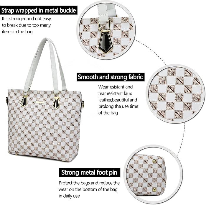 2E-youth Designer Purses and Handbags for Women Satchel Shoulder Bag Tote Top Handle Bag