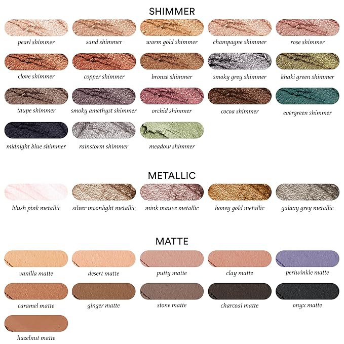 Julep Crme-to-Powder Waterproof Eyeshadow Stick Galaxy Grey Shimmer Long-Lasting, Crease-Proof Cream Eyeshadow with Built-in Smudger