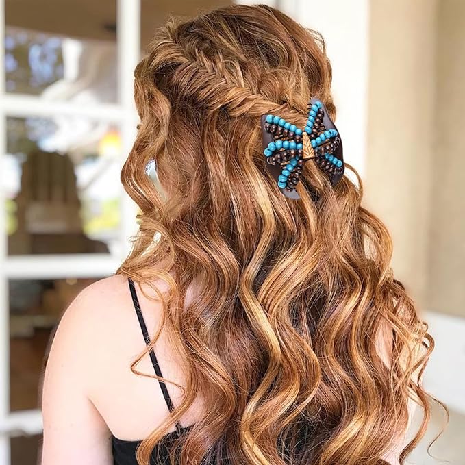 5 Pieces Stretchy Magic Hair Accessories: Adjustable Elastic Comb Clips, Vintage Bun Makers for Women, Girls, No Crease Pins for Curly, Thick, Wavy Hair or Ponytails