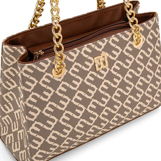 Montana West MEDIUM Tote Bag for Women Quilted Chain Handbags Shoulder Purse