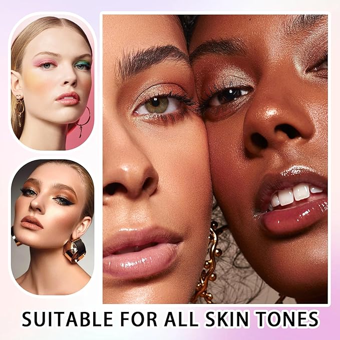 70 Colors Eyeshadow Palette,Matte Glitter Eyeshadow Makeup Palette with Eyeshadow Brush,Highly Pigmented Colorful Shimmer Eye Shadow Palette Makeup Kit for Women B