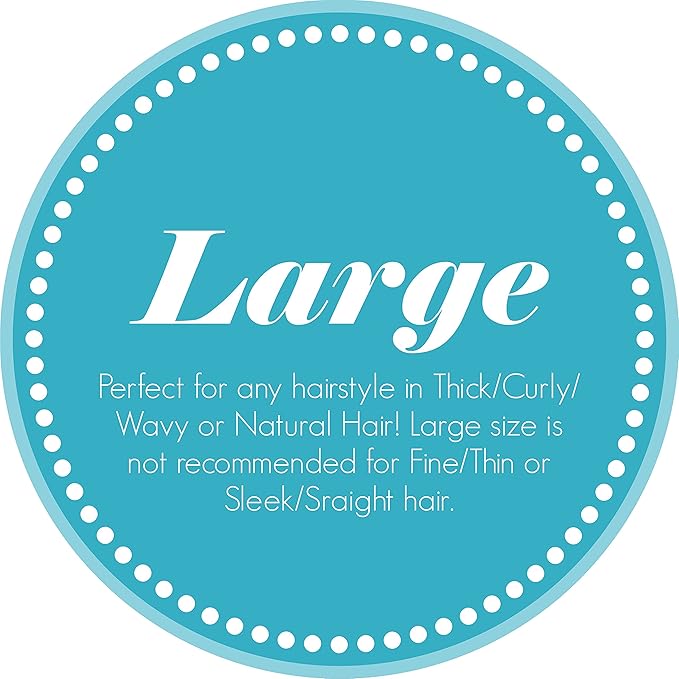 Stretchy Non-Slip Hair Clip for Thick, Wavy, Naturally Curly Hair - Put Your Hair Up in Seconds - Comfy UpDo, Ponytail, French Twist, Bun (Large, Storm Gray)