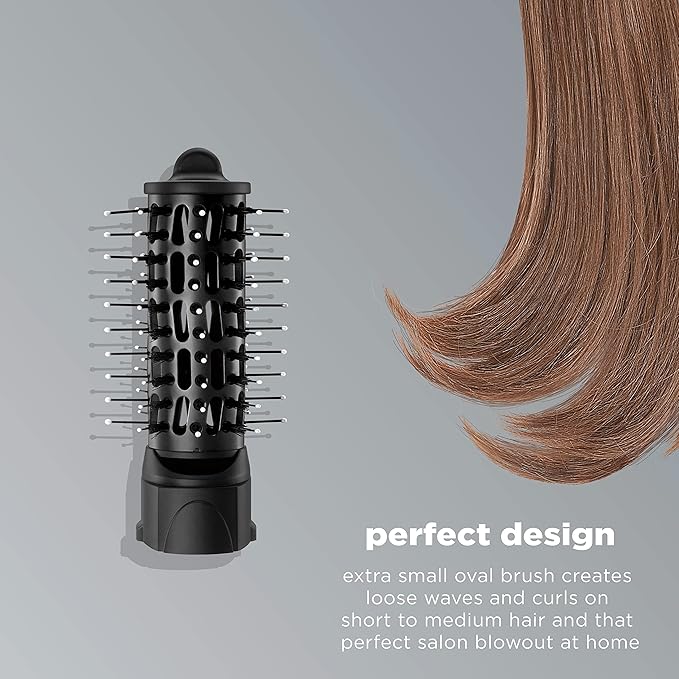 INFINITIPRO BY CONAIR The Knot Dr. Extra Small Oval Brush for Loose Curls on Short to Medium Hair, Compatible with The Knot Dr. Dryer Brushes