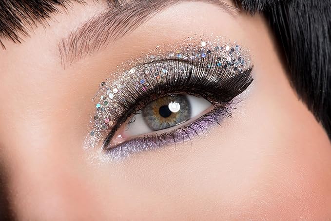 Hair Glitter Gel; Body Glitter & Face Glitter for Women/Kids (1 Pk Stardust Platinum) Iridescent Holograph Roll-on Cosmetic-Grade Makeup, Apply Without Glue, Easy to Take Off & Keep Skin Clean
