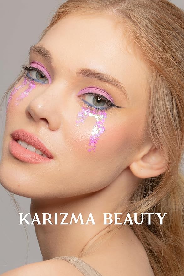 KARIZMA Disco Unicorn Body Glitter - 10g Chunky Face, Hair, Eye & Body Glitter Set for Women - Rave & Festival Accessories