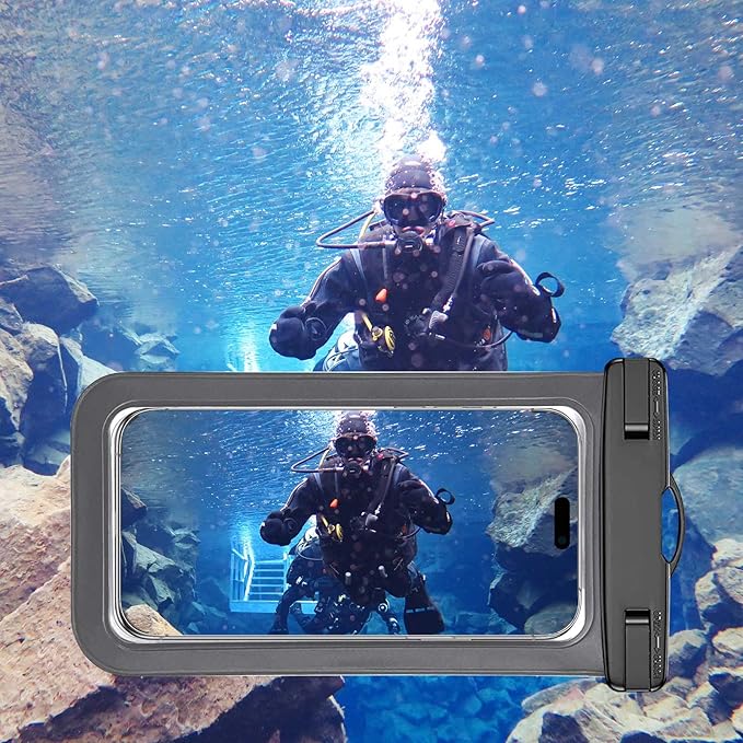 12 Pack Multicolor Universal Waterproof Phone Pouch, Large Phone Waterproof Case Dry Bag (Protection Level: IP68) Outdoor Sports for Apple iPhone,Samsung,and up to 7.5" (Multicolor 12 Pack)