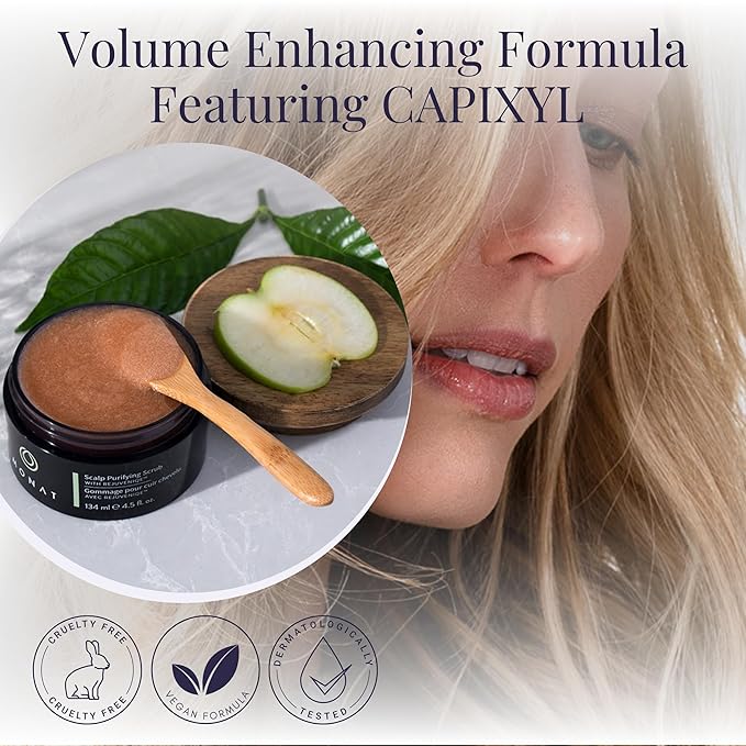 MONAT Scalp Purifying Scrub - w/Rejuveniqe® Deeply Cleanses, Purifies & Soothes Leaving Hair Cleansed & Fresh. Dissolves Dead Skin Cells & Restores Balance to the scalp. - Net Wt. 134 ml/4.5 fl. oz.
