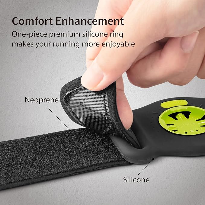 BONE Run Tie Connect Kit 2, Magnetic Running Phone Holder, Detachable & 360 Rotatable Sport Armband, Skin-Friendly Silicone Phone Carrier for Most Smartphones