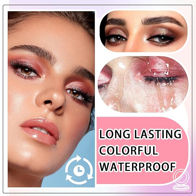 70 Colors Eyeshadow Palette,Matte Glitter Eyeshadow Makeup Palette with Eyeshadow Brush,Highly Pigmented Colorful Shimmer Eye Shadow Palette Makeup Kit for Women A