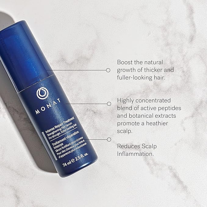 MONAT Intense Repair Treatment for Thinning Hair – Daily Leave-In Treatment Stimulates Hair Follicles & Promotes Fuller-Looking Hair, Safe for Colored & Chemically Treated Hair