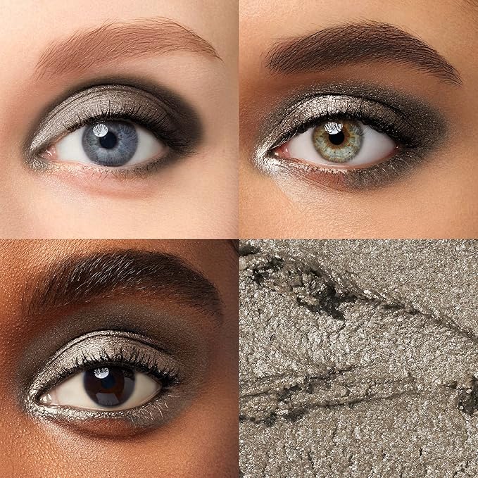 Julep Crme-to-Powder Waterproof Eyeshadow Stick Galaxy Grey Shimmer Long-Lasting, Crease-Proof Cream Eyeshadow with Built-in Smudger