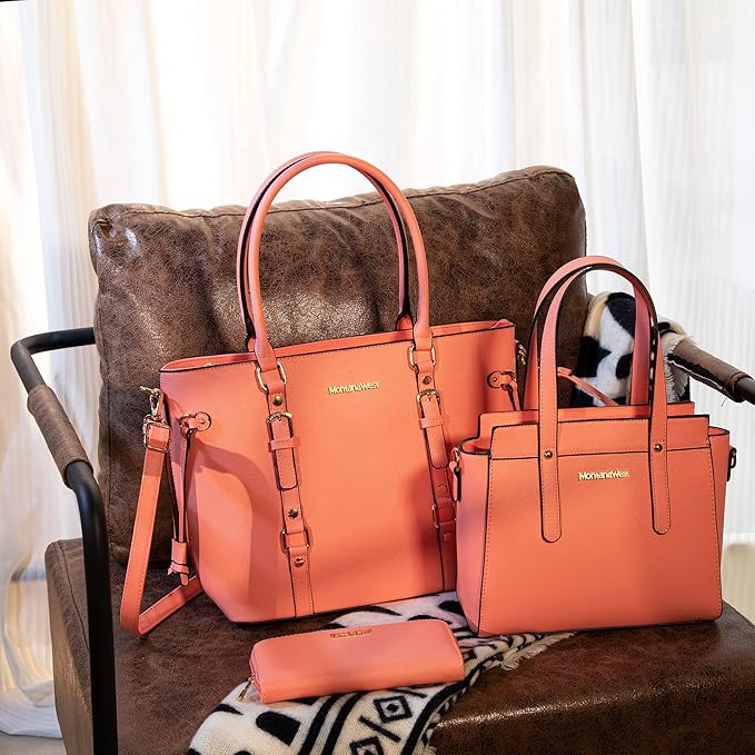 Montana West 3PCS Purses for Women Tote Bag and Wallet Set Shoulder Satchel Handbags