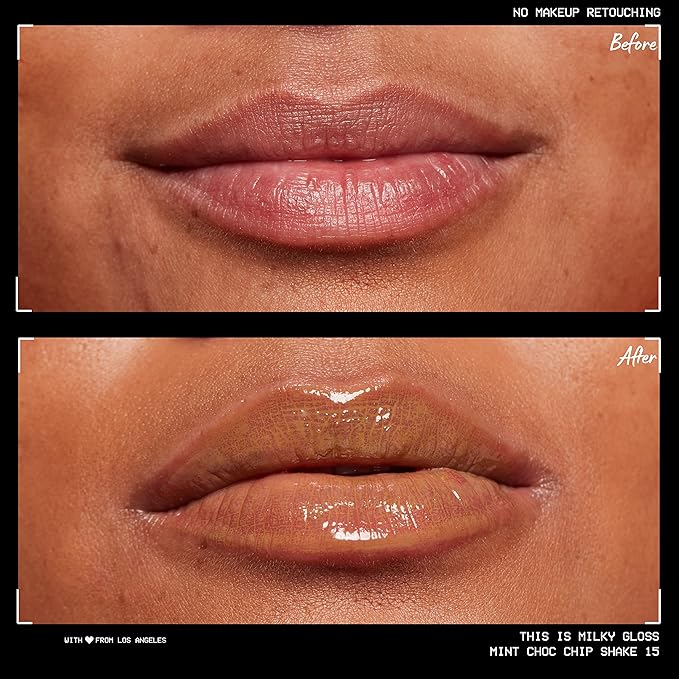 NYX PROFESSIONAL MAKEUP This Is Milky Gloss, Lip Gloss with 12 Hour Hydration, Vegan - Mint Chocolate Chip Shake (Mint Green)