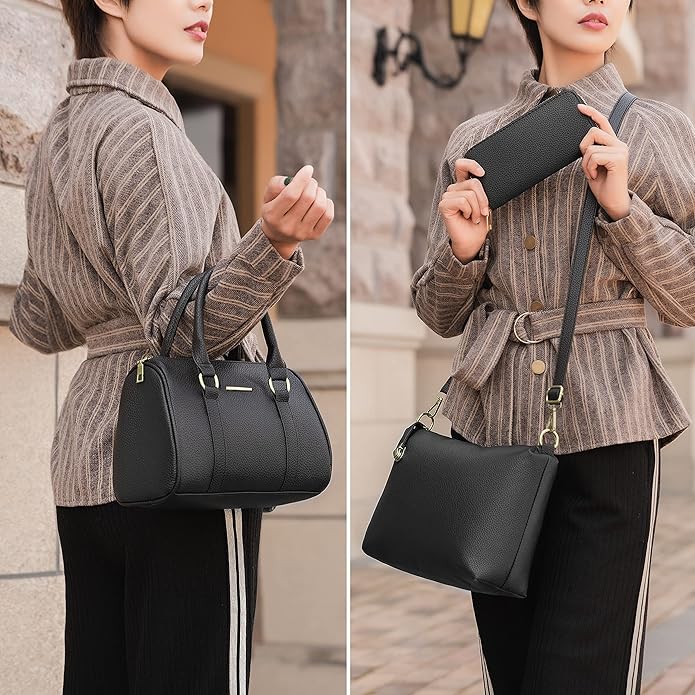 2E-youth Designer Purses and Handbags for Women Satchel Shoulder Bag Tote Top Handle Bag