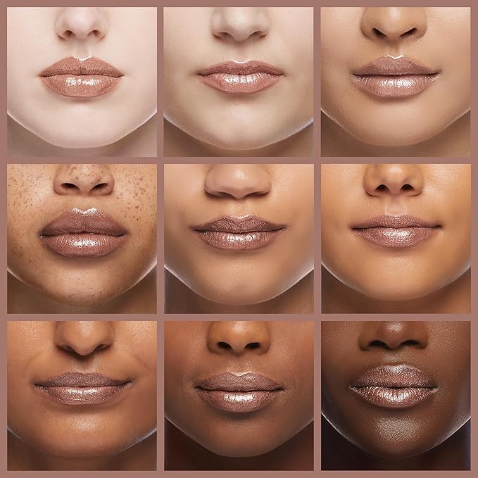 Oulac Brown Lipstick for Women with Metallic 3D Shine Lightweight Hydrating Formula, High Impact Lip Color, Vegan Beauty, Full Coverage Lip Makeup, Christmas Gifts for Women, Guilty Pleasure (09)